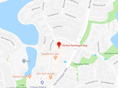 RSPCA  Op Shop Robina Location Map